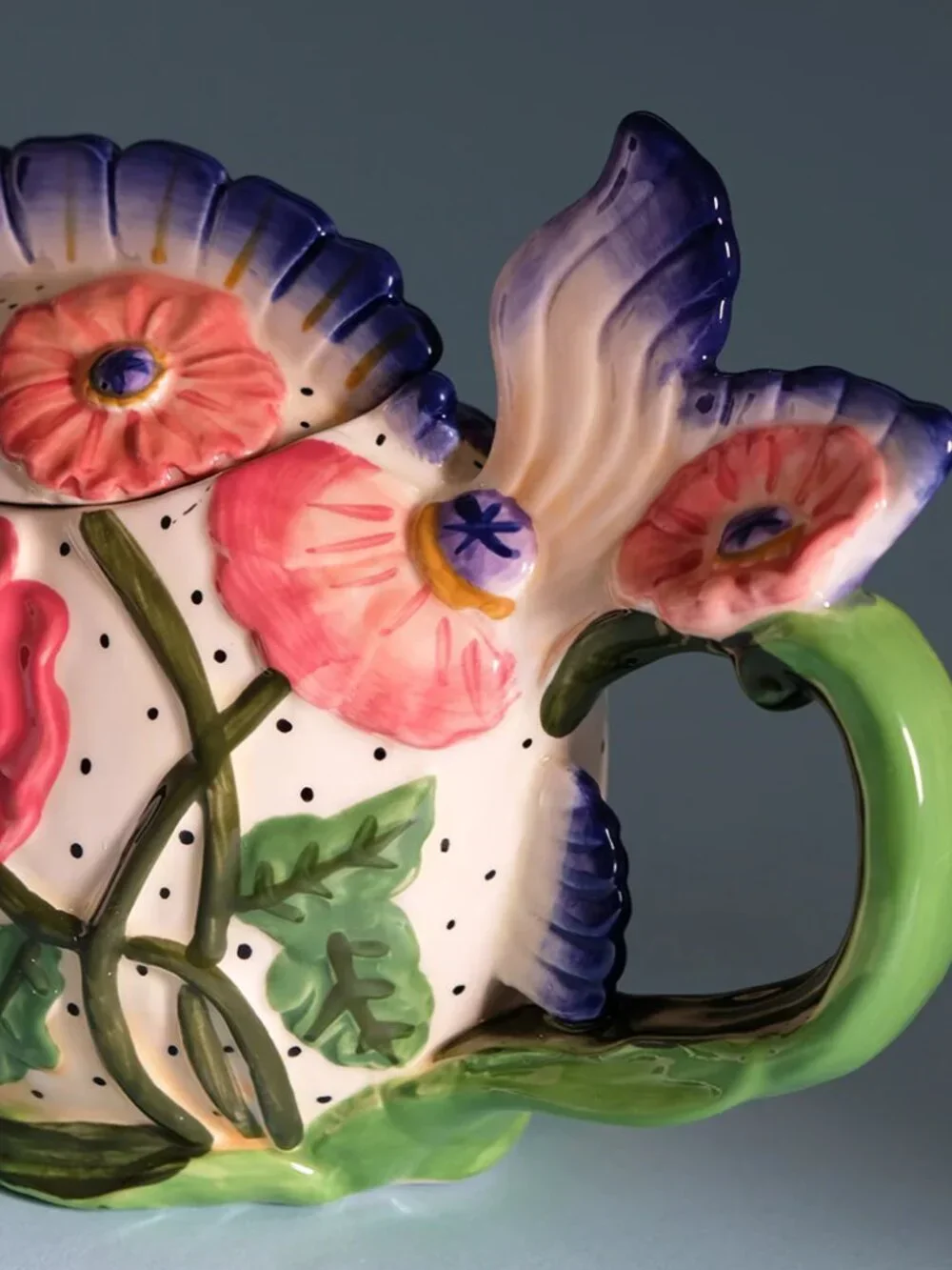 Blue Sky Clayworks Kissy Fish Ceramic Teapot